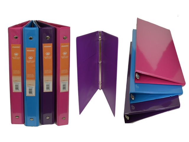 48 units of 1 2 binder with view pockets clipboards and binders