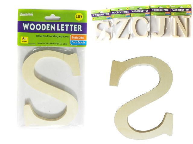 144 Units Of Decorative Wooden Letter Craft Wood Sticks And