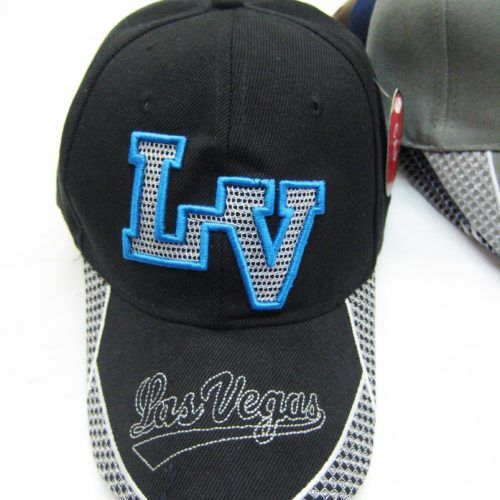36 Units of Assorted Color "las Vegas'' Baseball Cap Baseball Caps & Snap Backs at