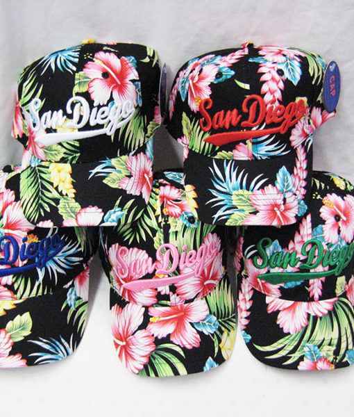 floral baseball caps