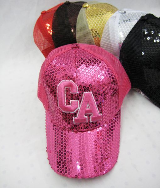 sequin ball caps