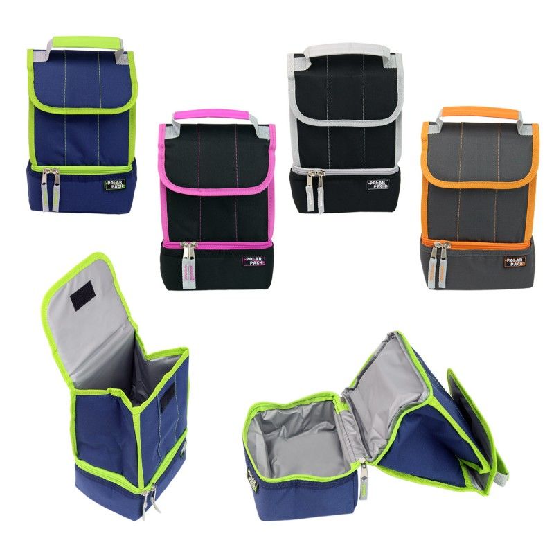 24 Units of Wholesale 10" Roll Top Cooler Lunch Bag Lunch Bags & Accessories at