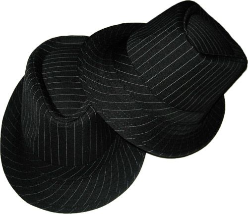 striped fedora hat