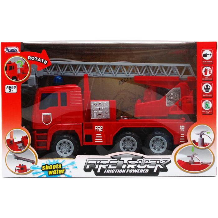 toy fire truck that shoots water