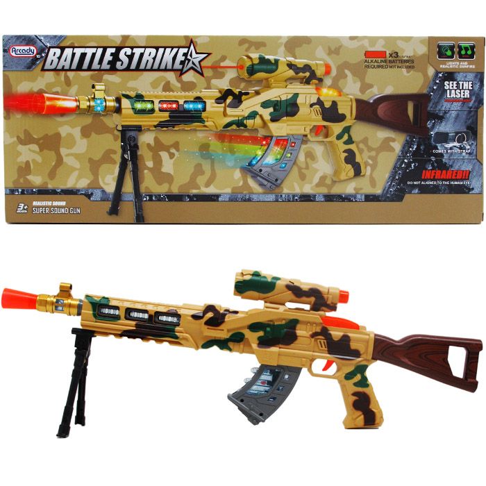 12 Units of Toy Gun With Light And Sound In Window Box Toy Weapons