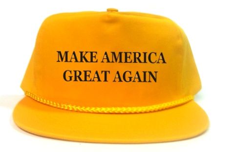 gold baseball hat