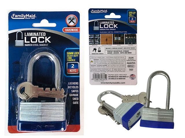 long shackle combination padlock