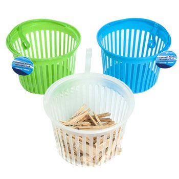 Gain 36 Plastic Clothespins with Hanging Basket