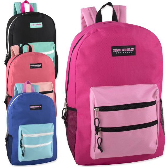 backpack with two side pockets