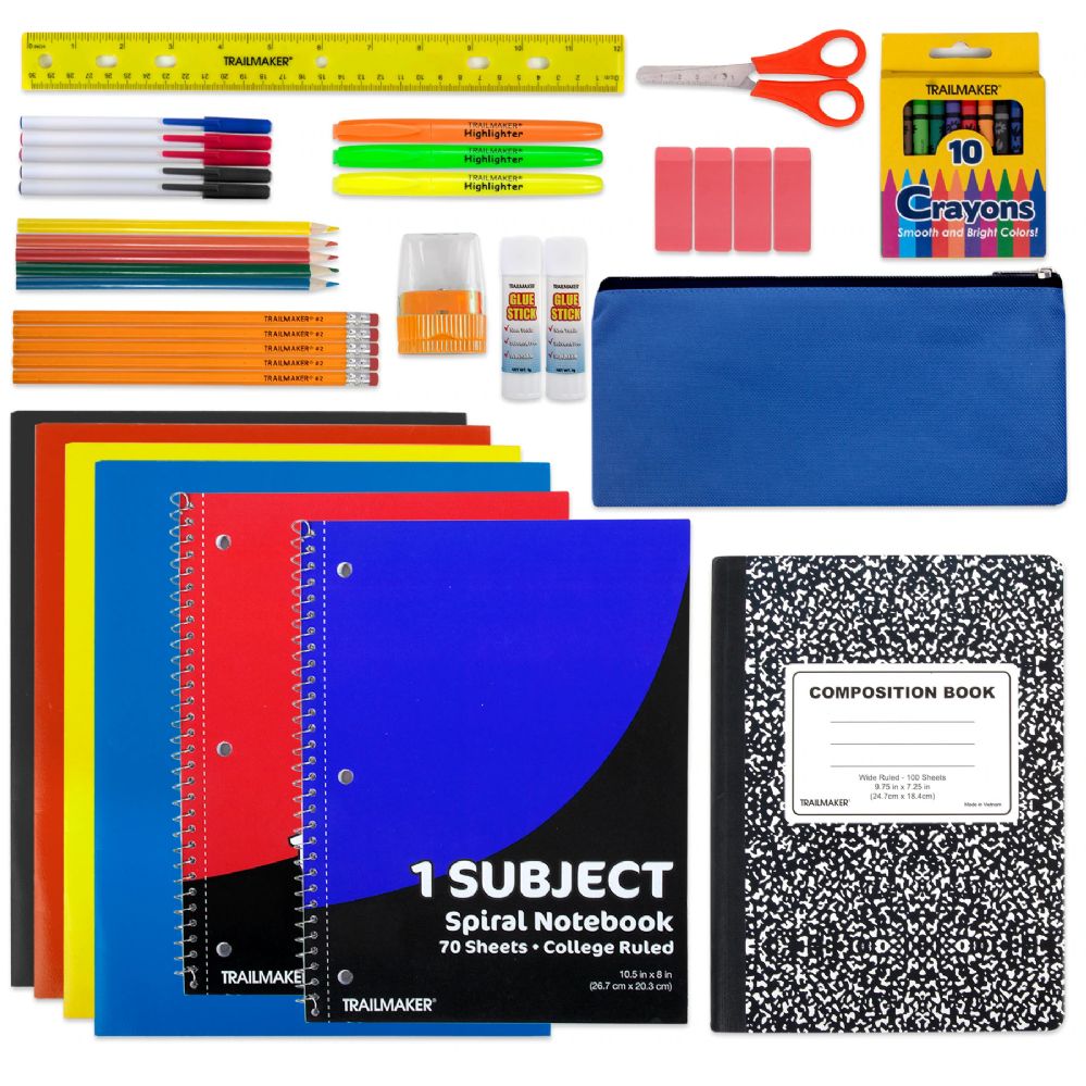 12 Units of 24 Piece School Supply Kit School Supply Kits at