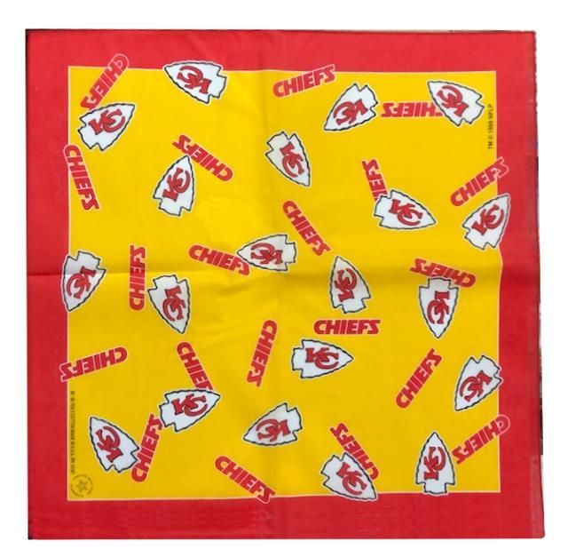 24 Units of Kansas City Chiefs Bandana, 20" X 20" Bandanas at