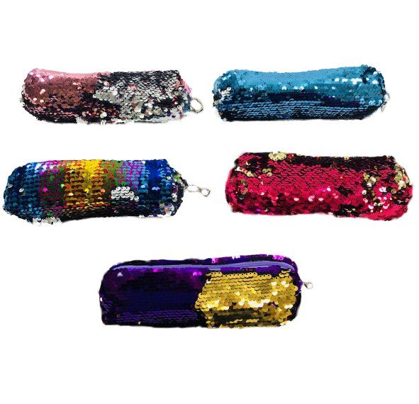 36 Units of 7.5"x2.75" Reversible Sequin Pencil Pouch Pencil Boxes