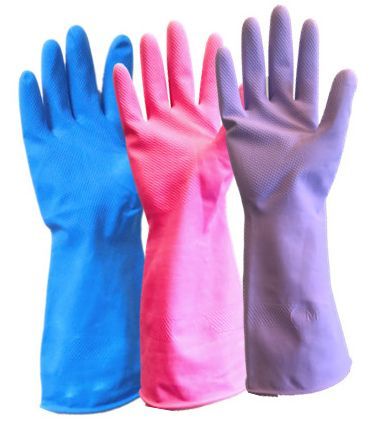 pink kitchen gloves