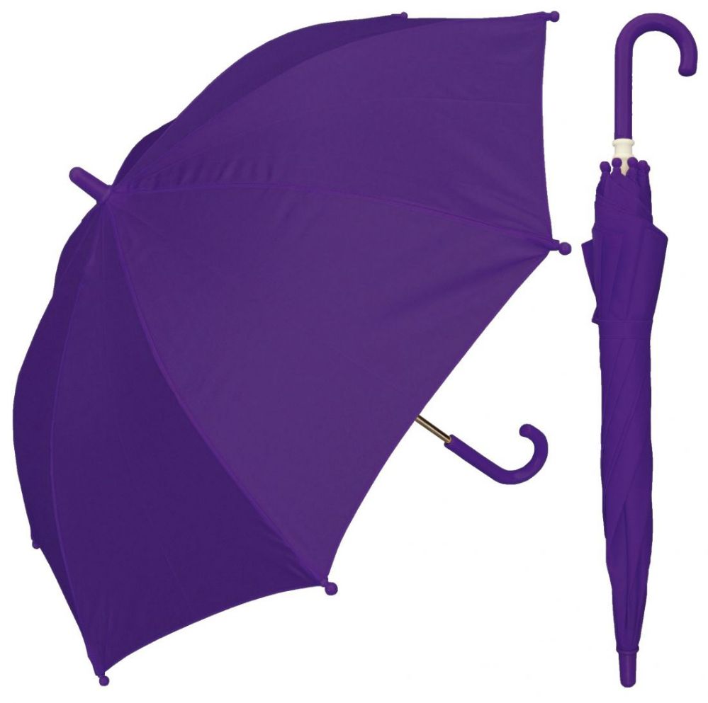 8 Units of 32" Boy's & Girl's Solid Color Doorman Umbrellas Assorted