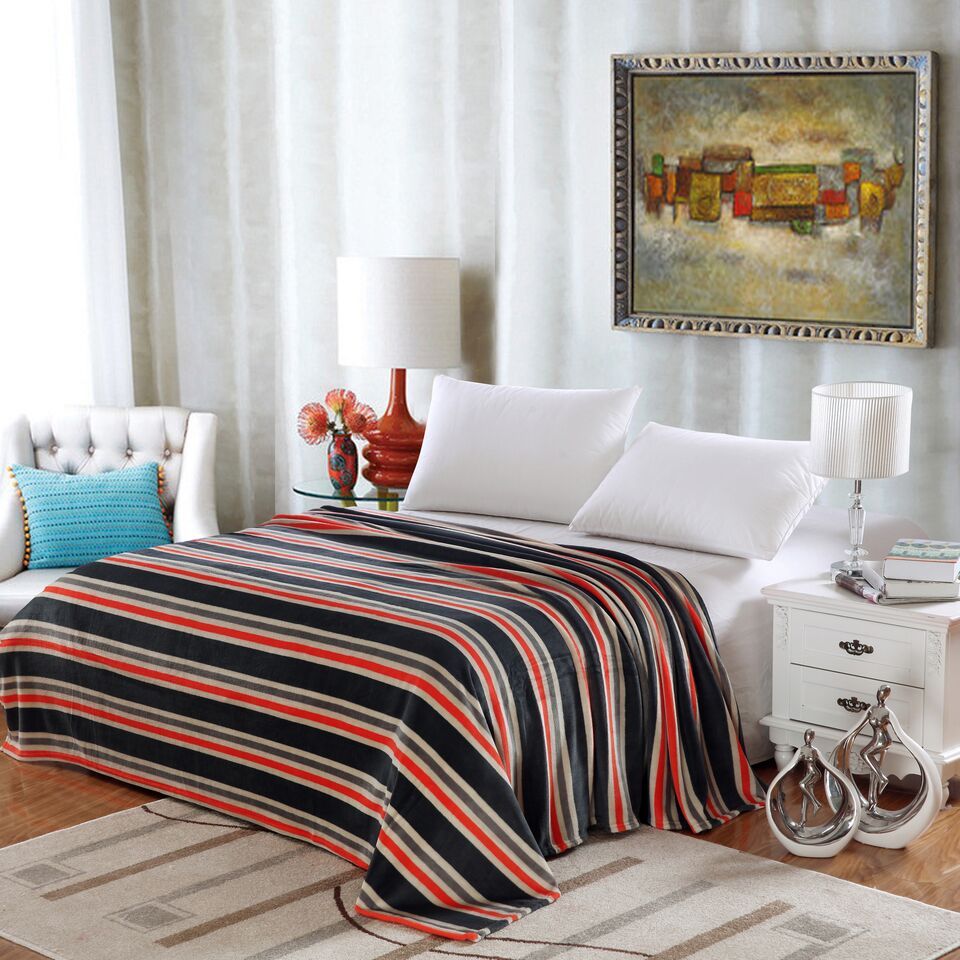 12 Units of Lauren Geometric Microplush Blankets Throw Size In Black