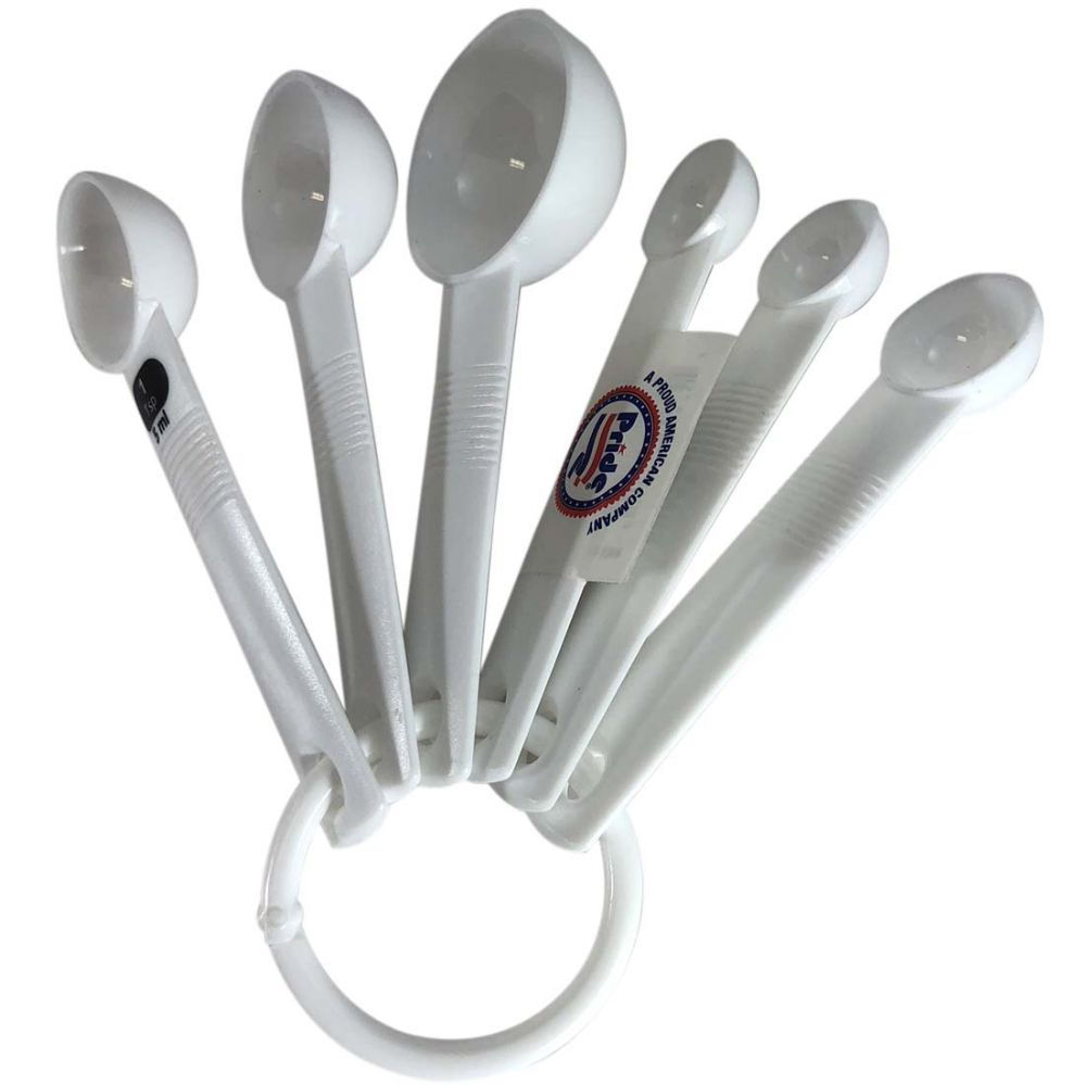 12 Units of Plastic Measuring Spoons 6 Astd Sizes Measuring Cups and