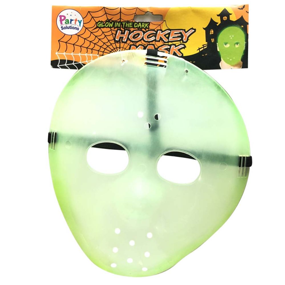 36 Units of Party Solutions Halloween Adult Hockey Mask Glow In The