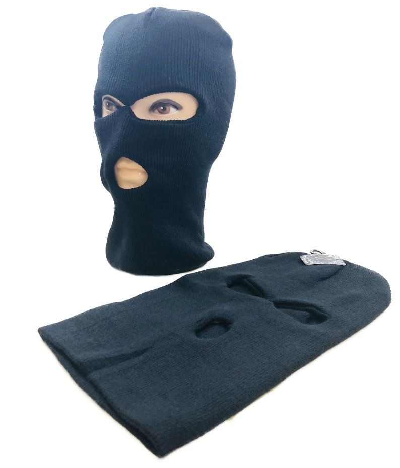 Download 24 Units of 3 Hole Black Winter Ski Mask - Unisex Ski ...