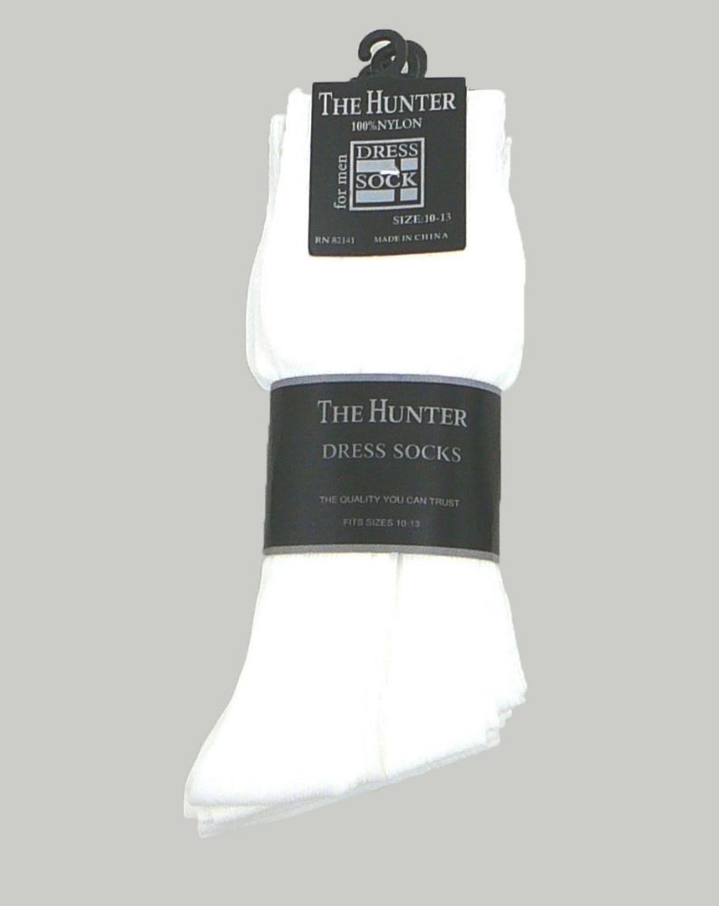 white dress socks