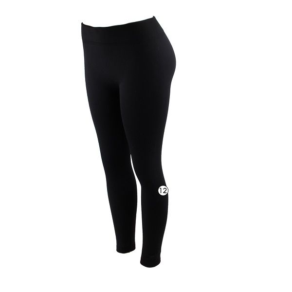 36 Units of Fashion Fleece Leggings Solid Black Womens Leggings at