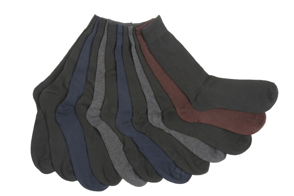 60 Units of Mens Solid Color Dress Socks Mens Dress Sock at