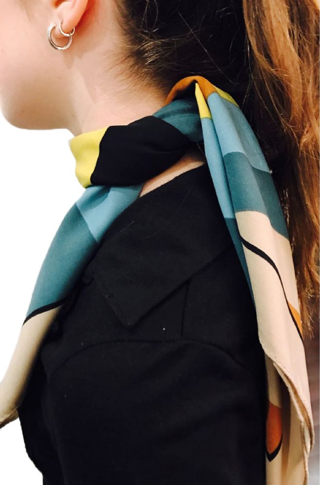 Yacht&smith Neck Scarf With Buckle, 50s Style Retro