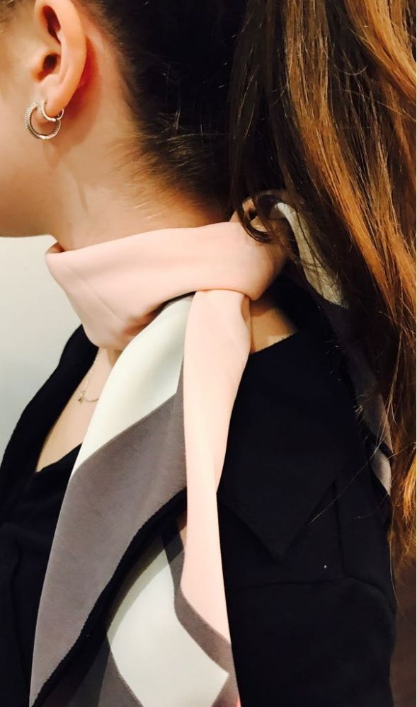 Yacht&smith Neck Scarf With Buckle, 50s Style Retro