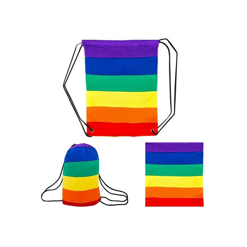 12 Units of Rainbow Laundry Bag  Laundry Baskets & Hampers  at