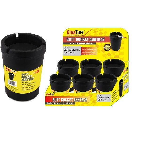 Pack of 4 Perfect Stix Ashtray Black-4 4 Black Ashtrays