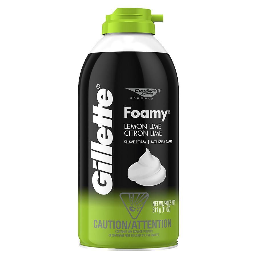 120 Units of Gillette Lemon Lime Foamy Shaving Cream Shipped By Pallet