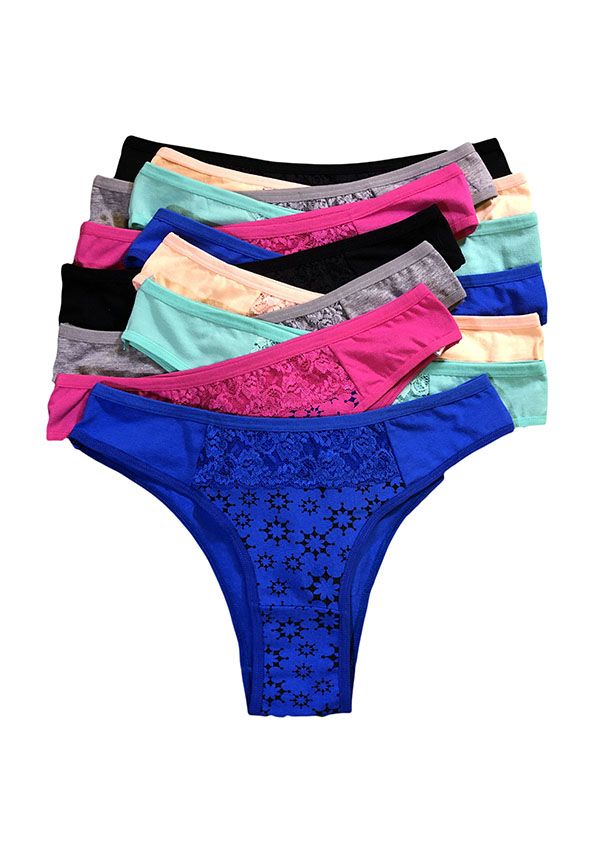 48 Units of Sheila Lady's Cotton Bikini Womens Panties & Underwear