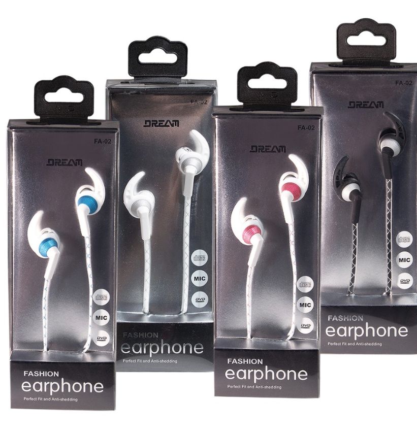 24 Units of Fashion Headphone Earbuds In 4 Assorted Colors Headphones