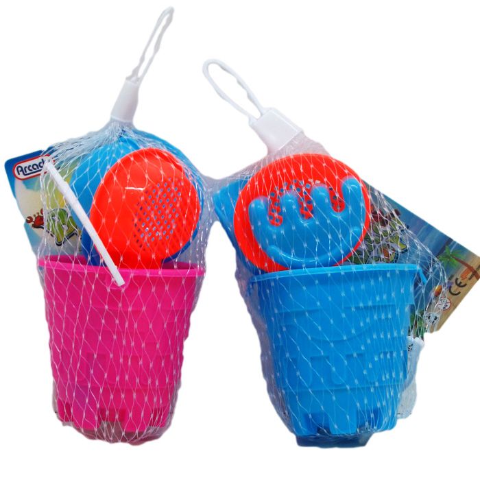 36 Units of 2.75" Beach Toy Bucket Beach Toys at