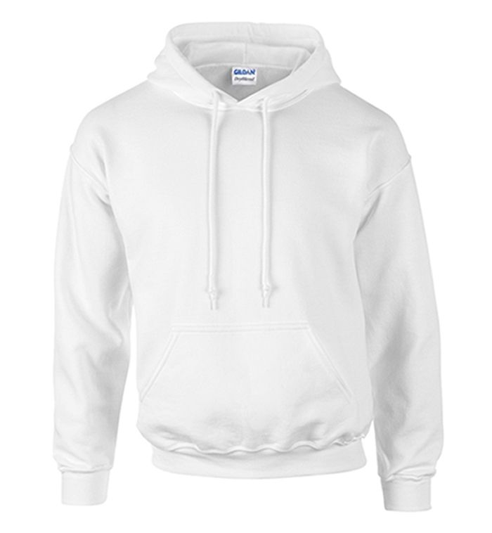 24 Units of Unisex Gildan Irregular White Heavy Blend Hoodie - Mens ...