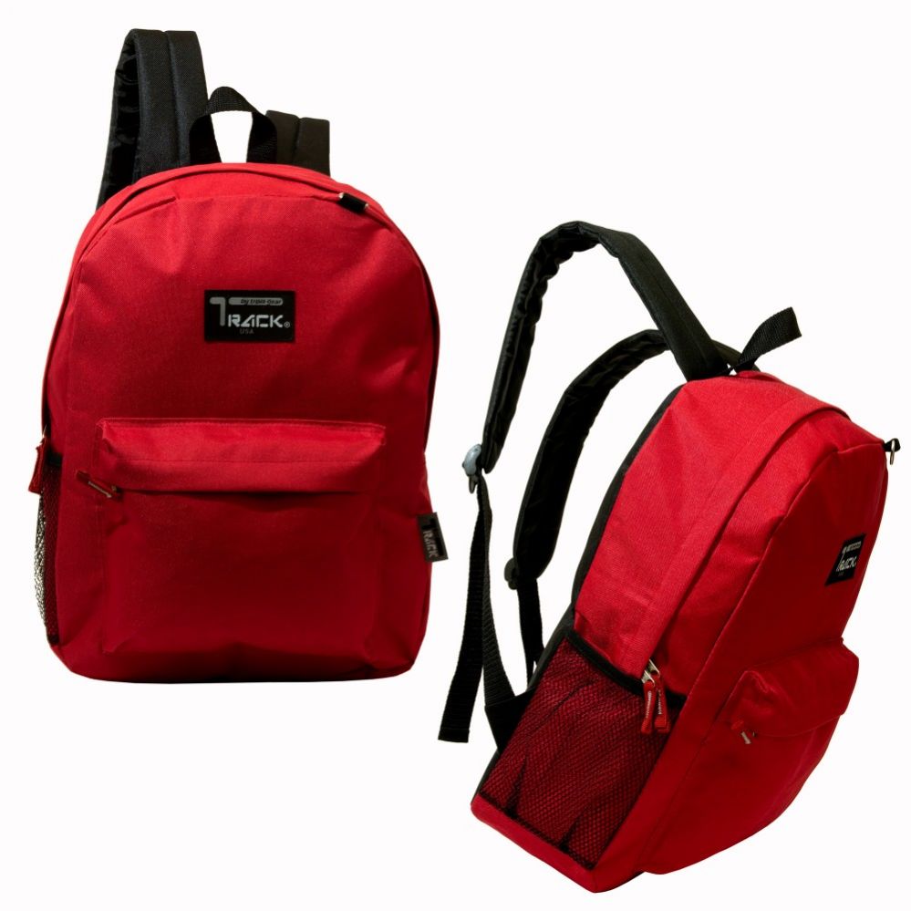 24 Units of 17" Classic Red Backpack Backpacks 17" at