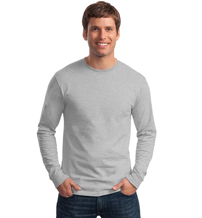 36 Units of Men's Fruit Of The Loom Sport Grey Long Sleeve T-Shirts ...