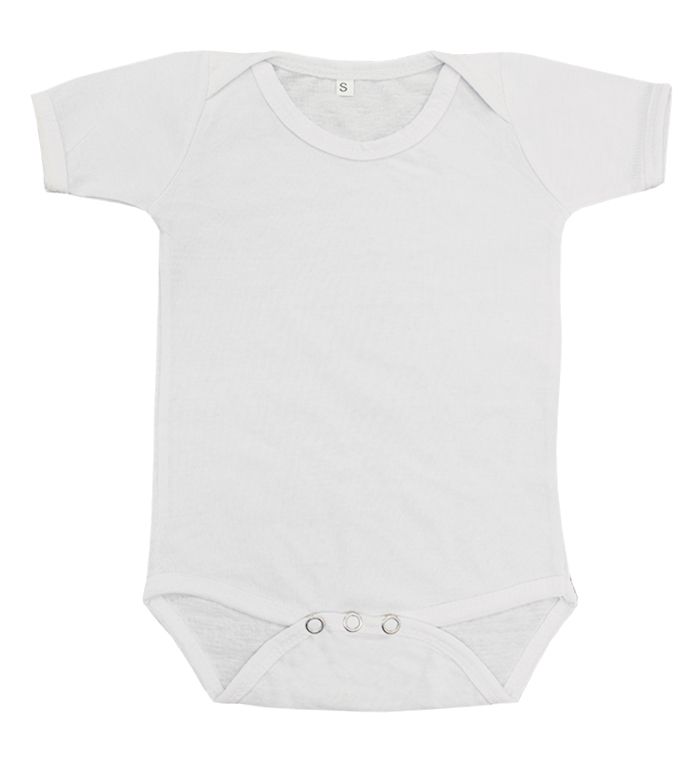 24 Units of Infant White Cotton Onesie, Size S Baby Apparel at