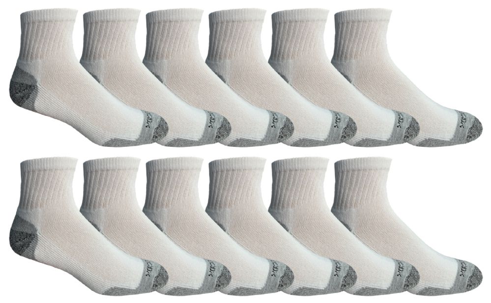 12 Units Of Yacht And Smith Mens Cotton Ankle Socks Low Cut Athletic 