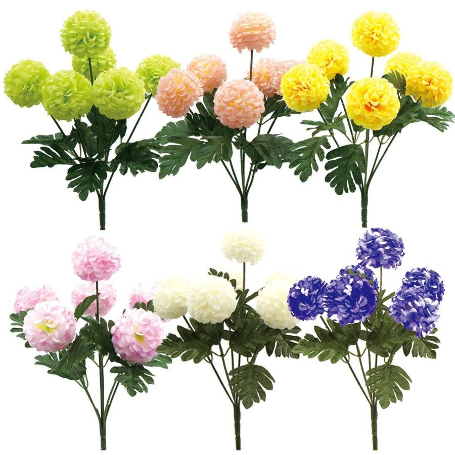 36 Units of Six Head Flower Artificial Flowers at