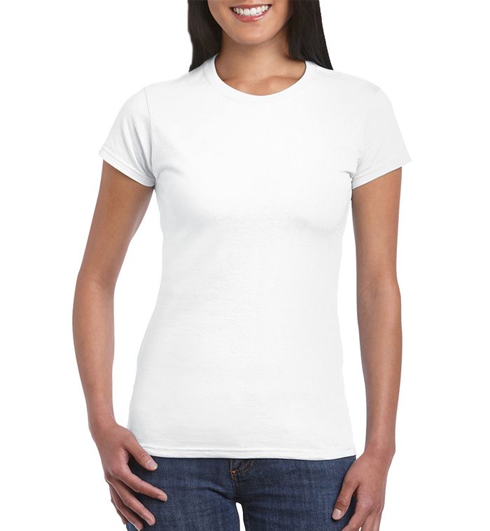 24 Units of Women's Gildan White T-Shirt, Size Medium - Women's T ...