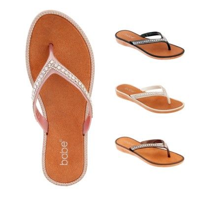 be trendy rhinestone flip flops