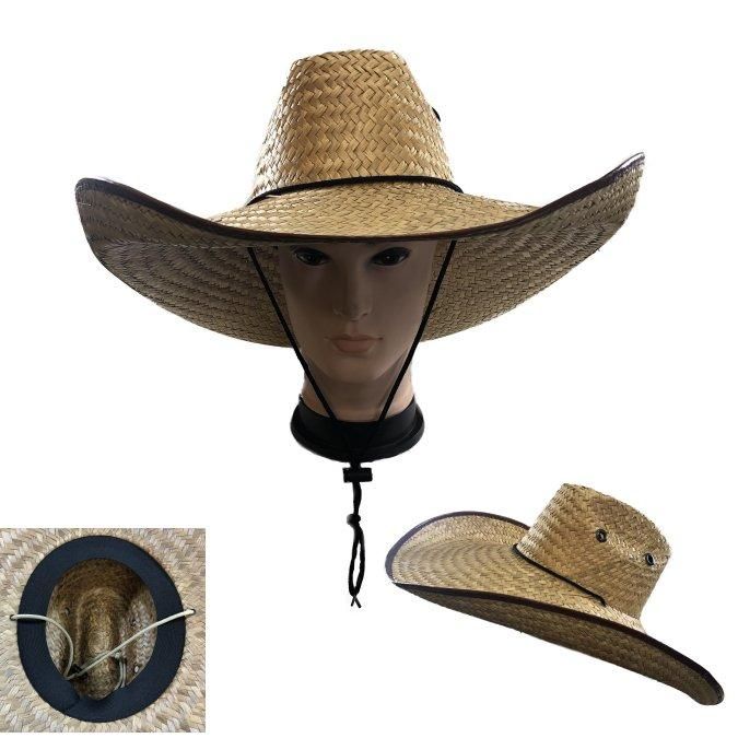 20 Units of Super Large Brim Straw Sun Hat [vented] - Cowboy & Boonie ...