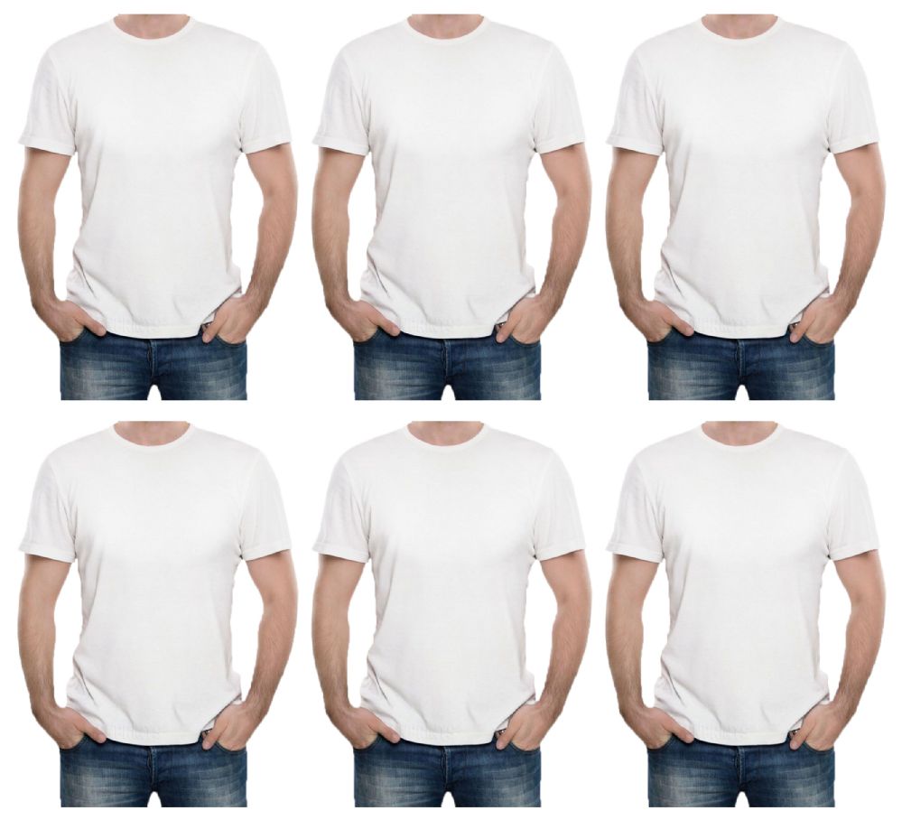 48 Units Of Mens Cotton Short Sleeve T Shirts Solid White Size L Mens T Shirts At