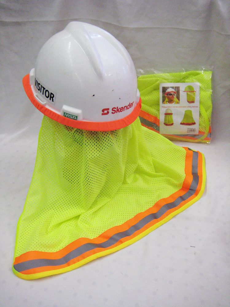 neon hard hats