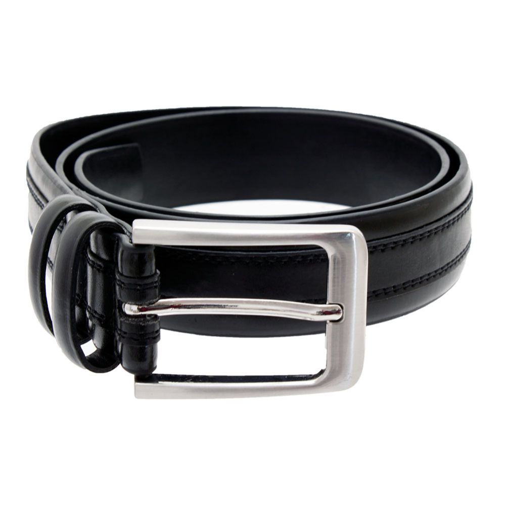 36 Units of Men's Genuine Leather Dress Belts,black Color Only Mens