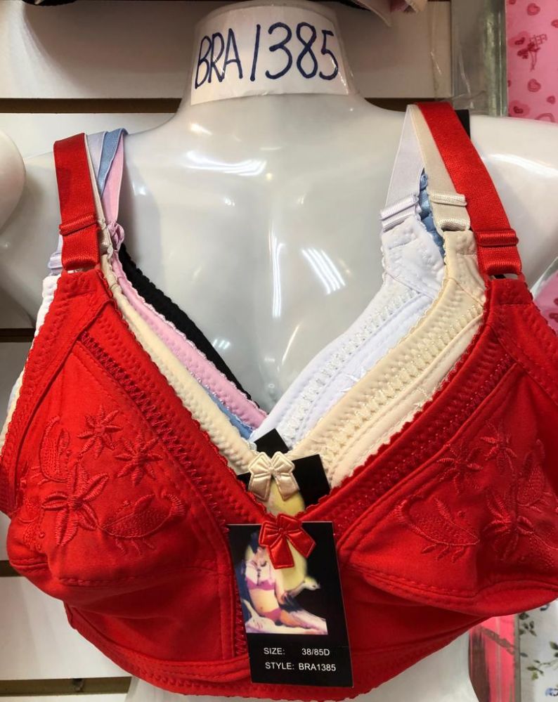 72 Units of Womens Full Figure Wireless Bra Assorted Colors And Sizes