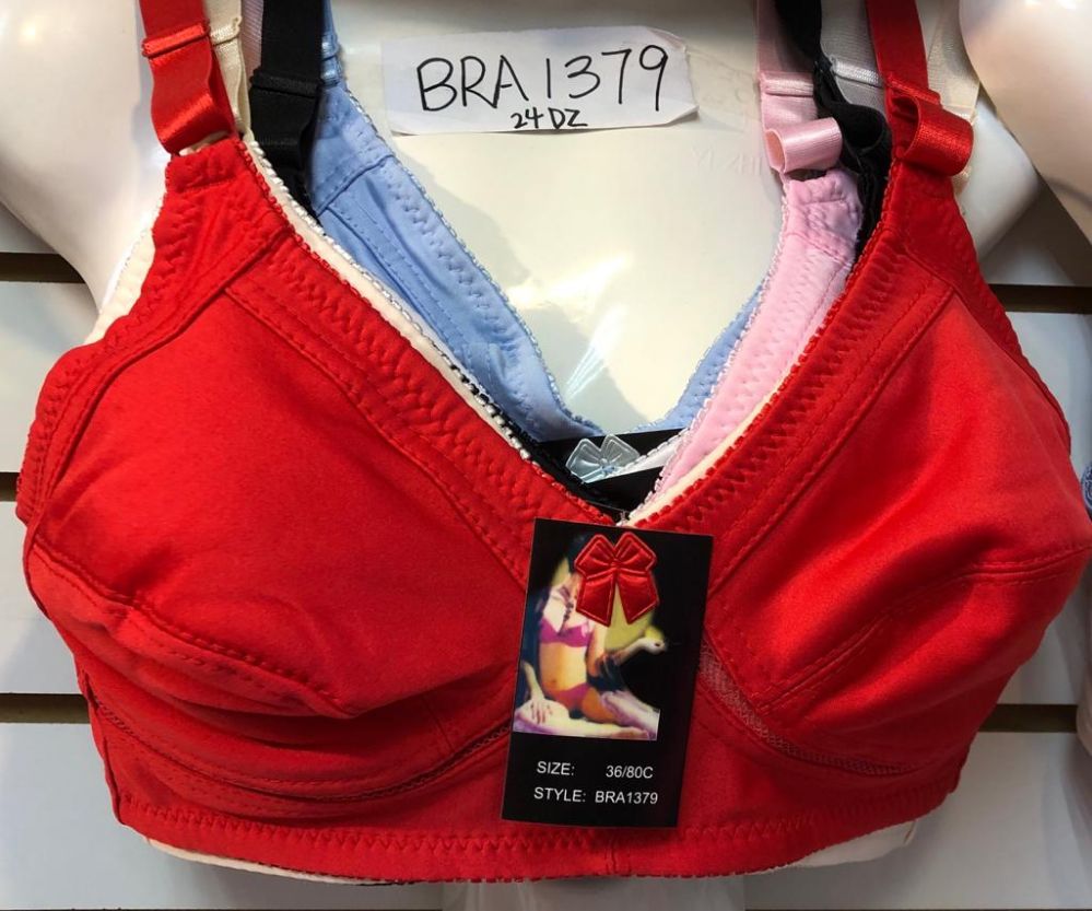 72 Units of Womens Full Figure Wireless Bra Assorted Colors And Sizes