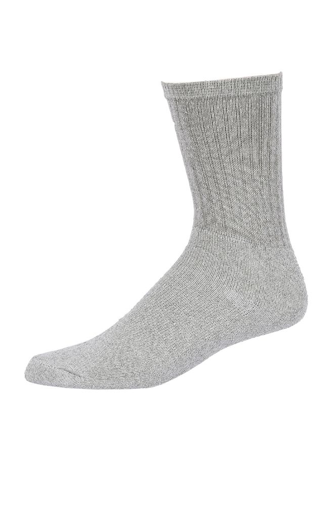 120 Units of Men's Sport Crew Sock In Grey Size 1013 Mens Crew Socks