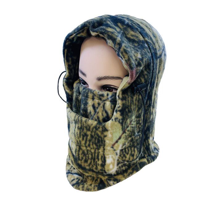 24 Units of ExtrAWarm Camo Fleece Hooded Face Mask Unisex Ski Masks