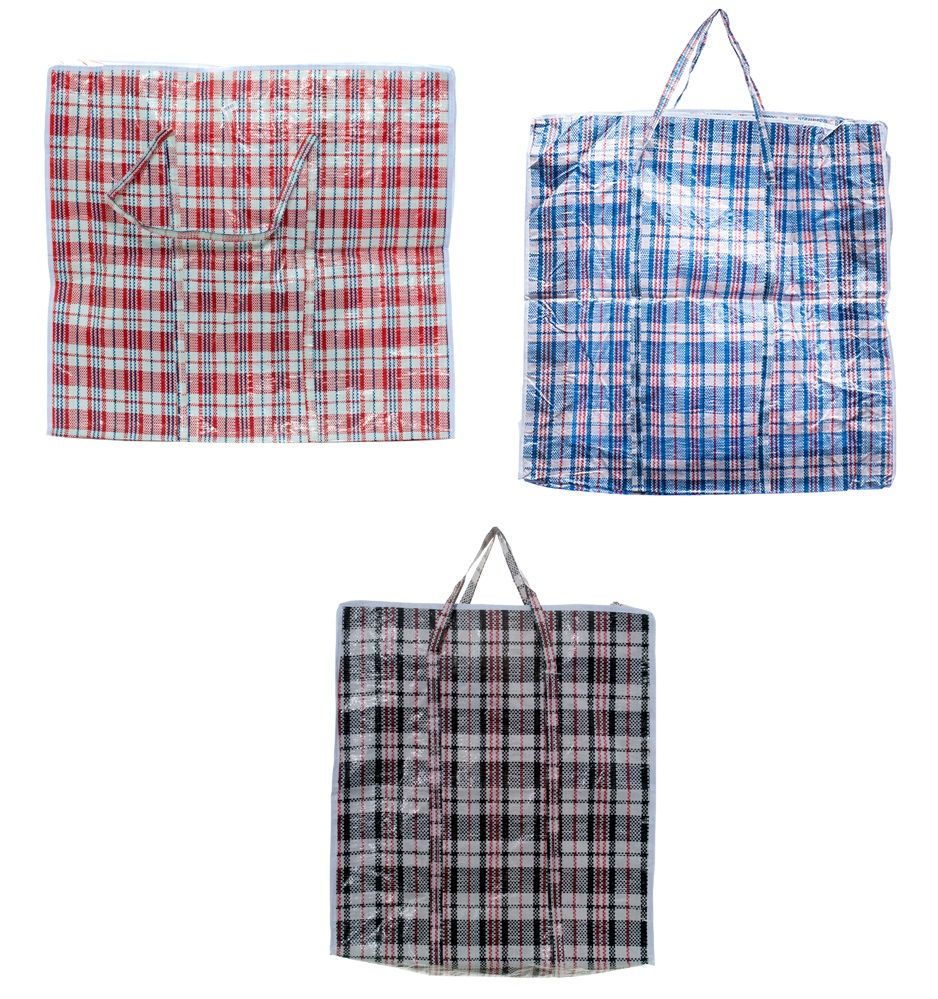 120 Units of Plastic Laundry Bag With Zipper Hangers at